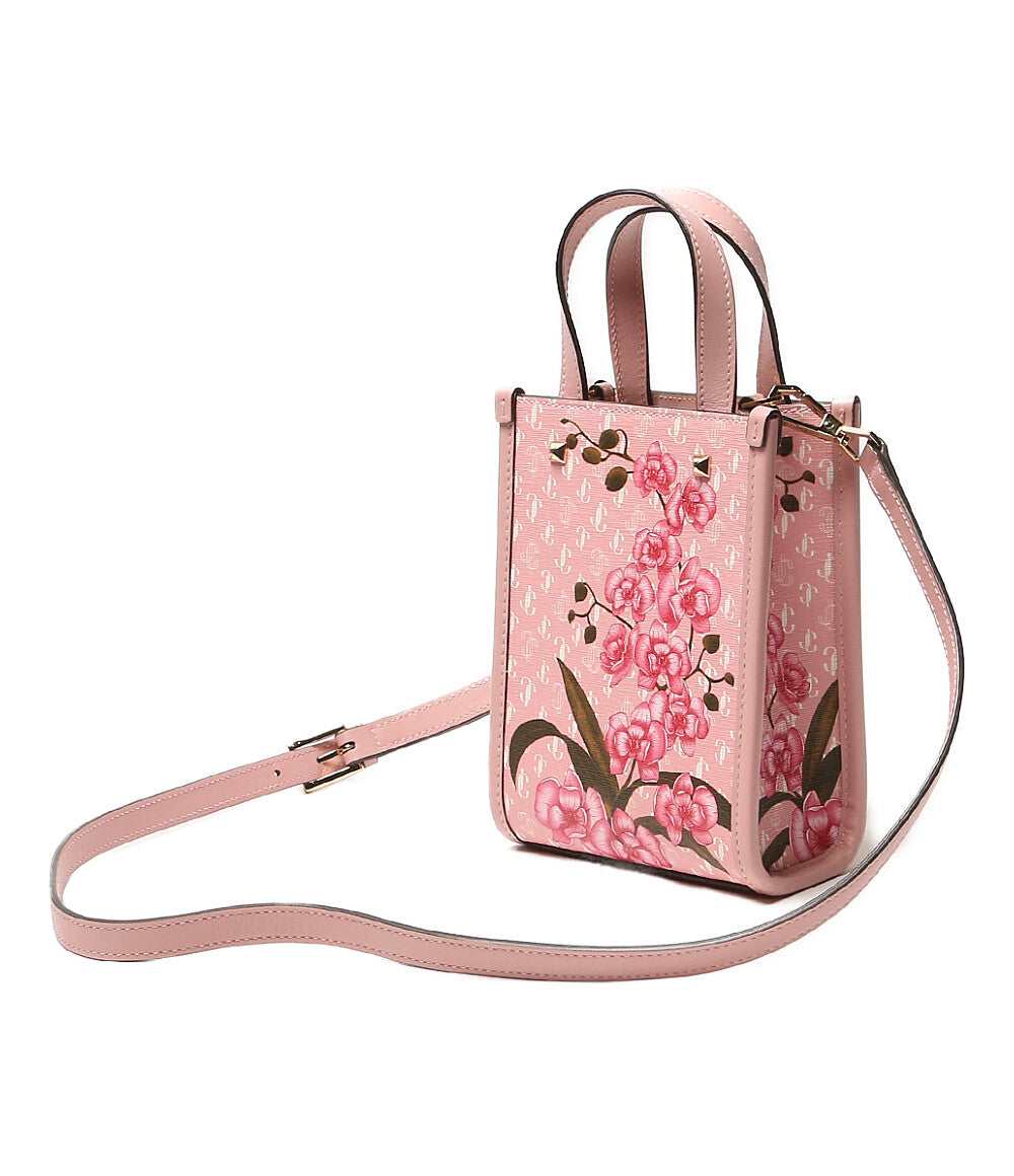 美品 JIMMY CHOO 2way ショルダーバッグ ミニ ノースサウス フラワー レディース ジミーチュウ