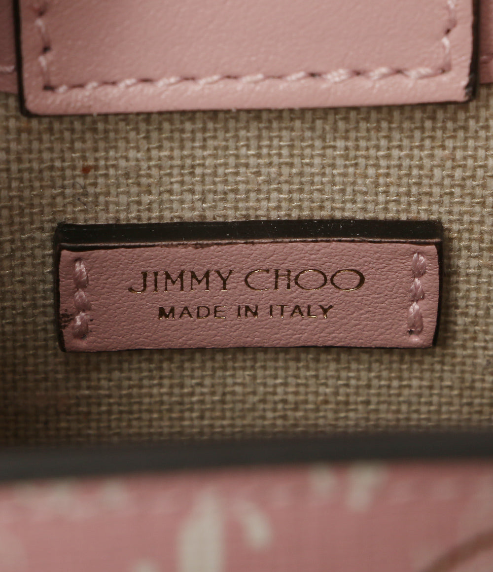 美品 JIMMY CHOO 2way ショルダーバッグ ミニ ノースサウス フラワー レディース ジミーチュウ