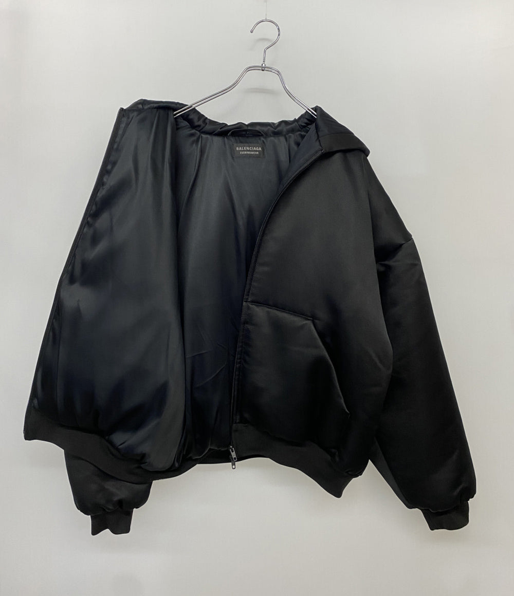 BALENCIAGA 中綿ジャケット フーディ ブラック 802928 レディース SIZE 36 バレンシアガ
