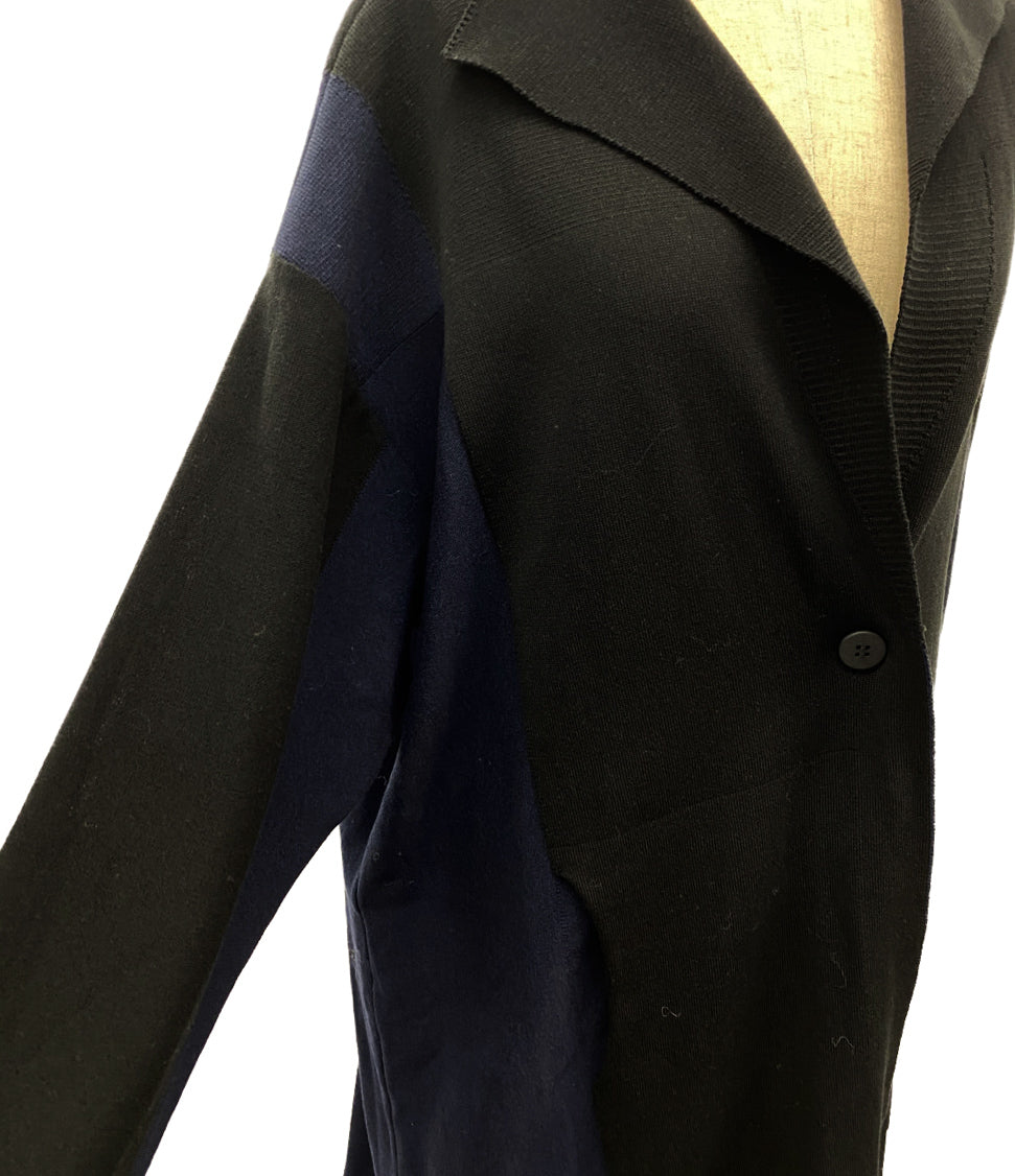 PLEATS PLEASE ニットコート 切替 PP03-K762 レディース SIZE 3 プリーツプリーズ