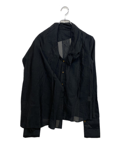 VIVIENNE WESTWOOD 長袖シャツ ブラック 356-01-83024 レディース SIZE 40 ヴィヴィアンウエストウッド