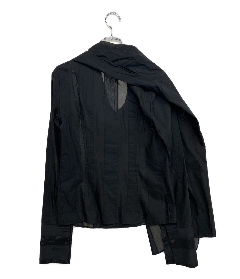 VIVIENNE WESTWOOD 長袖シャツ ブラック 356-01-83024 レディース SIZE 40 ヴィヴィアンウエストウッド