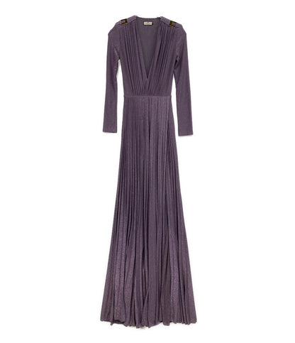 ELISABETTA FRANCHI 長袖ワンピース ラメ ラベンダー AB40136E2 レディース SIZE 40 エリザベッタフランキ