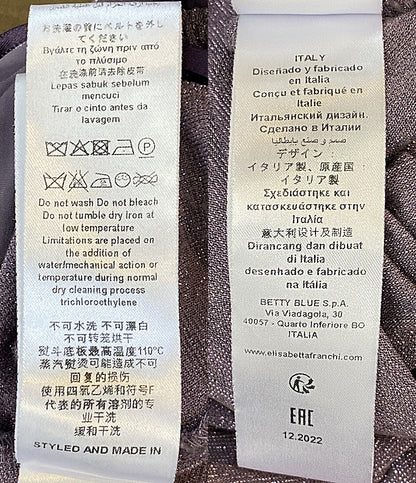 ELISABETTA FRANCHI 長袖ワンピース ラメ ラベンダー AB40136E2 レディース SIZE 40 エリザベッタフランキ