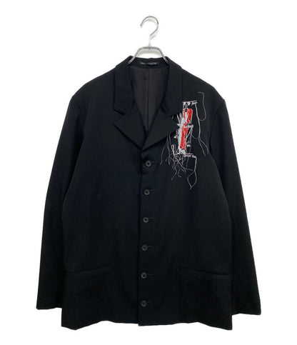 美品 YOHJI YAMAMOTO POUR HOMME テーラードジャケット 25-26AW HM-J30-114 メンズ SIZE 3 ヨウジヤマモトプールオム
