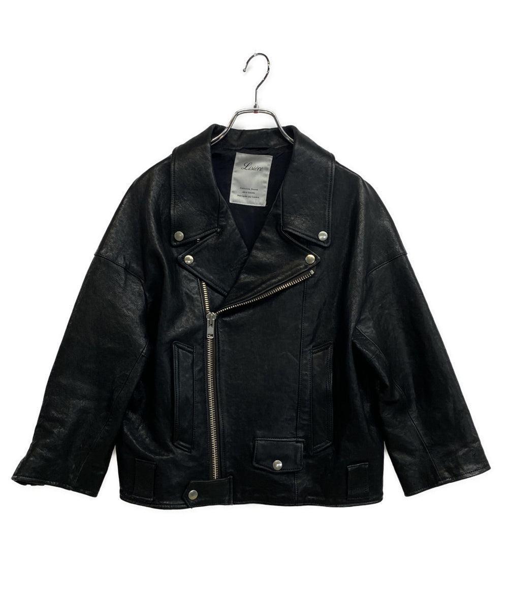 Lisiere リジエール ライダースジャケット ダブルライダース 25-010-560-5101-1-0　 レディース SIZE 34