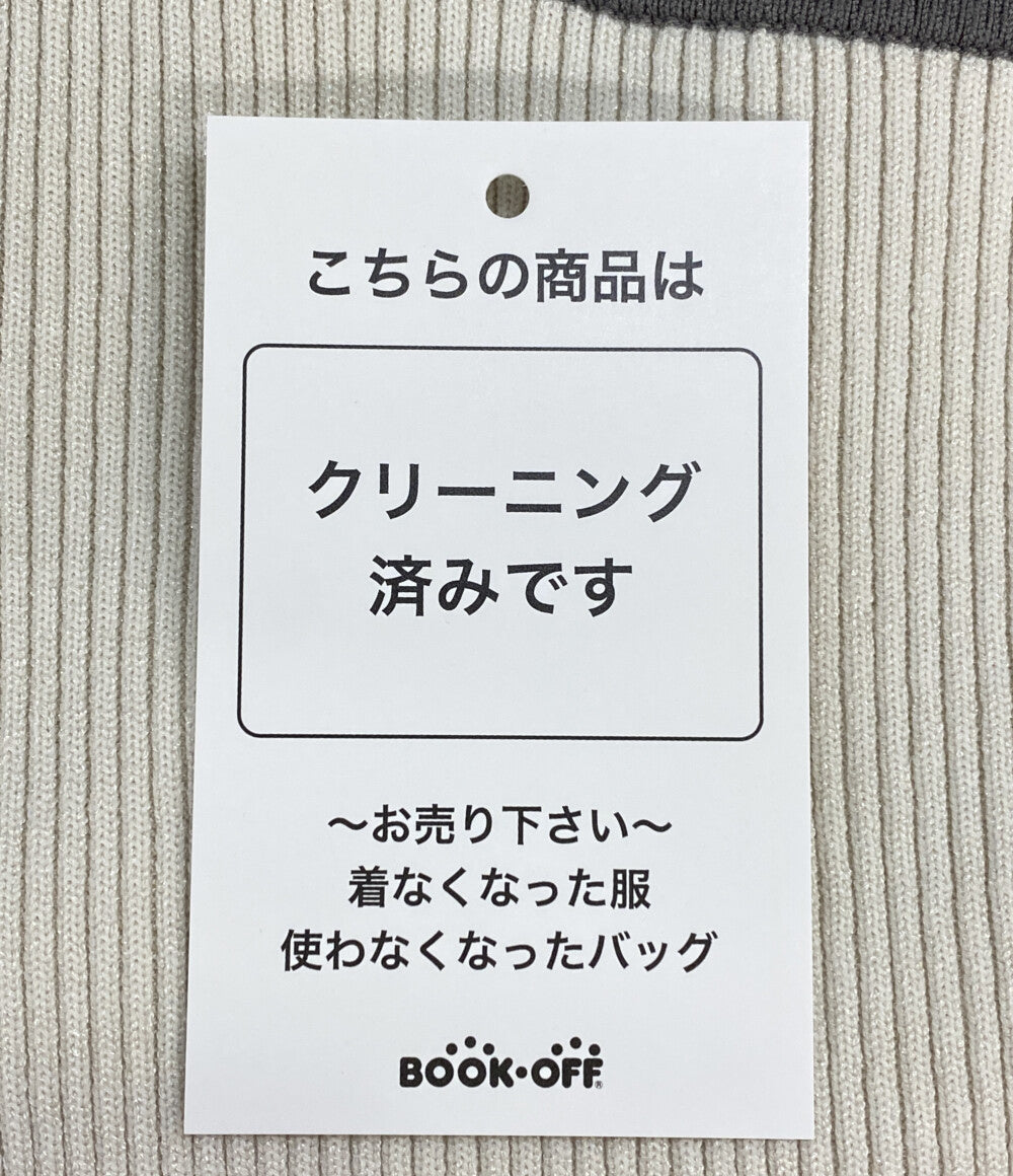 美品 JUSGLITTY 長袖ワンピース 45365560 スクエアカーデドッキングワンピース レディース SIZE 1 ジャスグリッティー