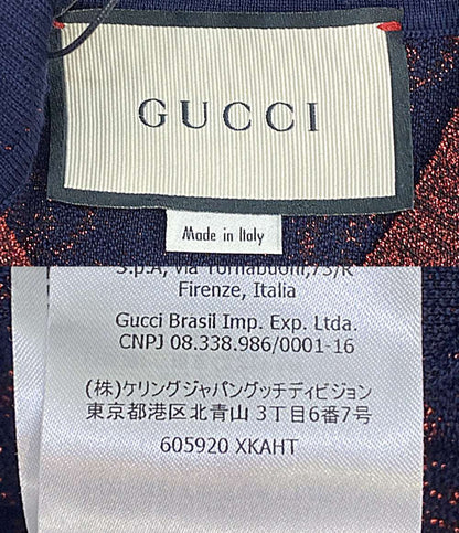 美品 GUCCI／GG 半袖ニット GGラメニット 605920 レディース SIZE XS グッチ