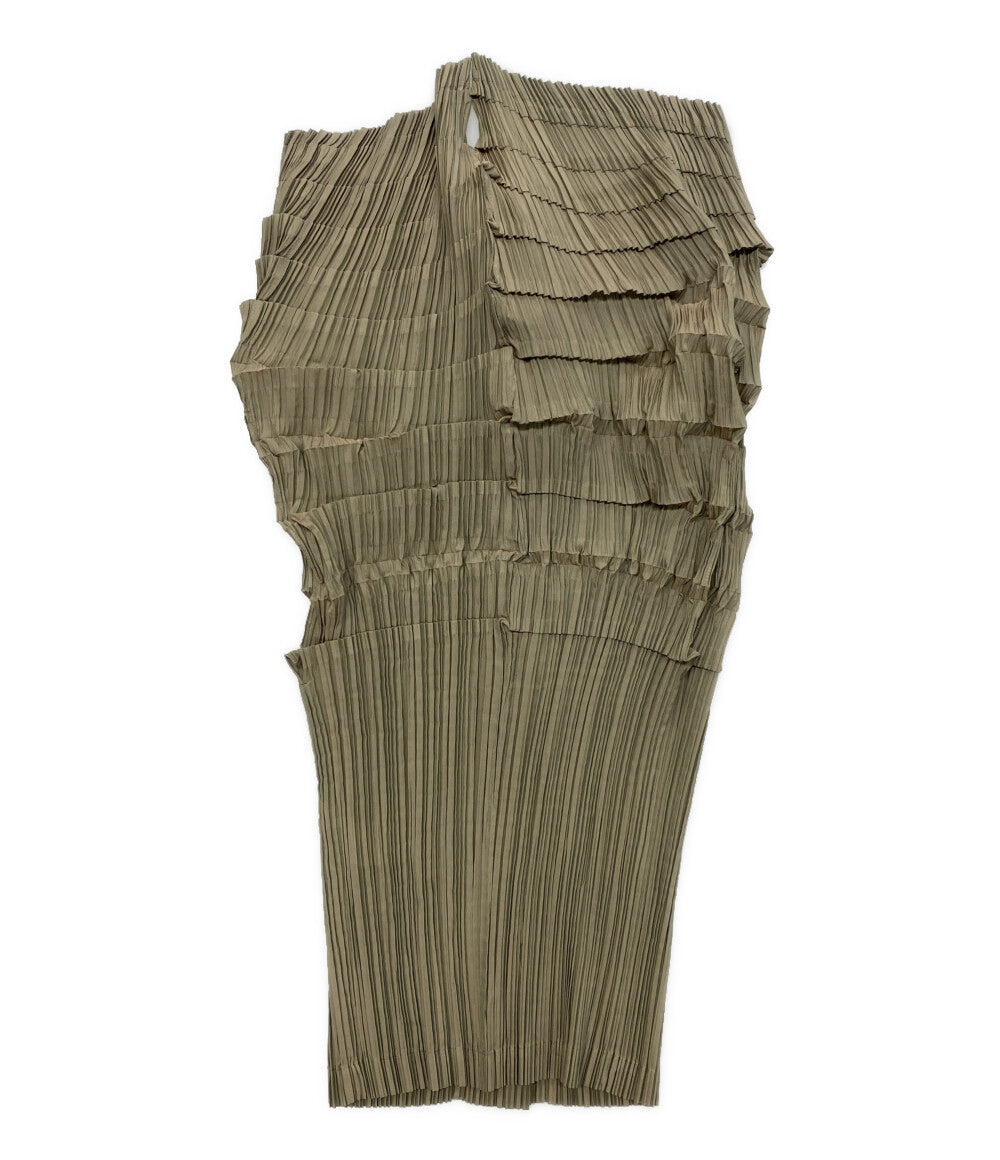ISSEY MIYAKE FETE フェット ブラウス 立体プリーツ 変形 ノースリーブ IF74FJ731 レディース SIZE 2 イッセイミヤケ