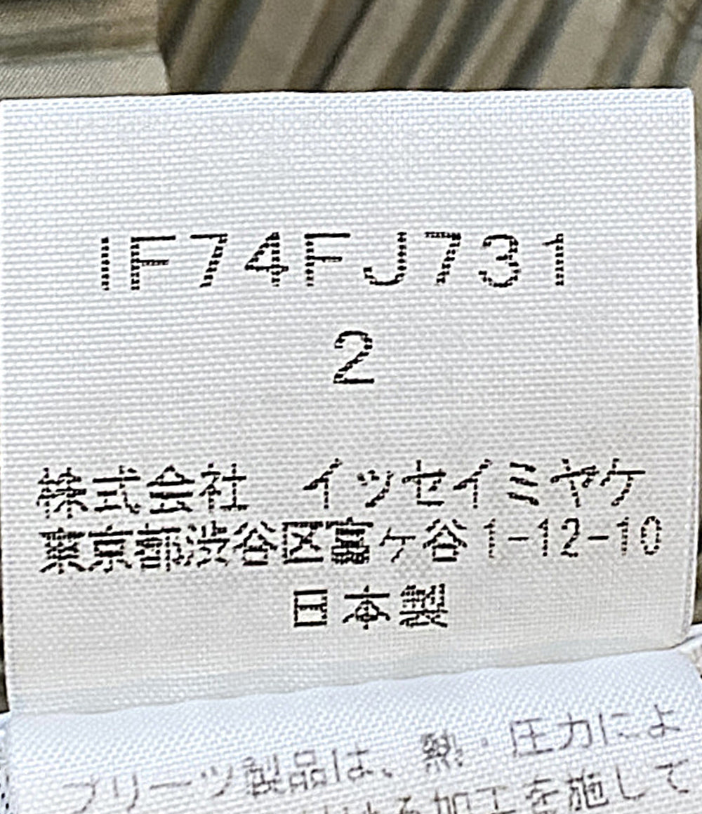 ISSEY MIYAKE FETE フェット ブラウス 立体プリーツ 変形 ノースリーブ IF74FJ731 レディース SIZE 2 イッセイミヤケ