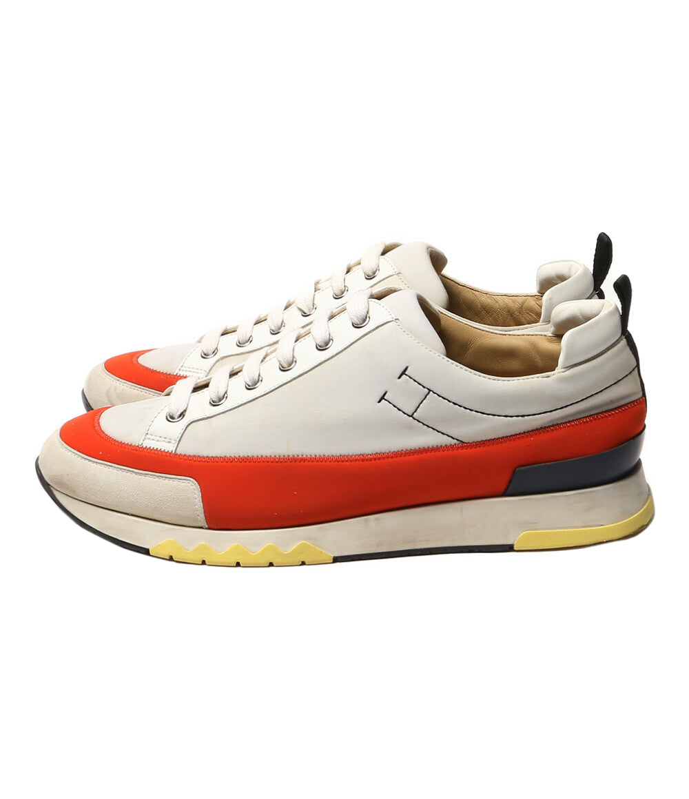 HERMES スニーカー ラピッド Hステッチ ホワイト オレンジ 181332ZH メンズ SIZE 43 1/2 エルメス