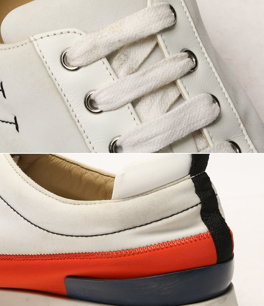 HERMES スニーカー ラピッド Hステッチ ホワイト オレンジ 181332ZH メンズ SIZE 43 1/2 エルメス