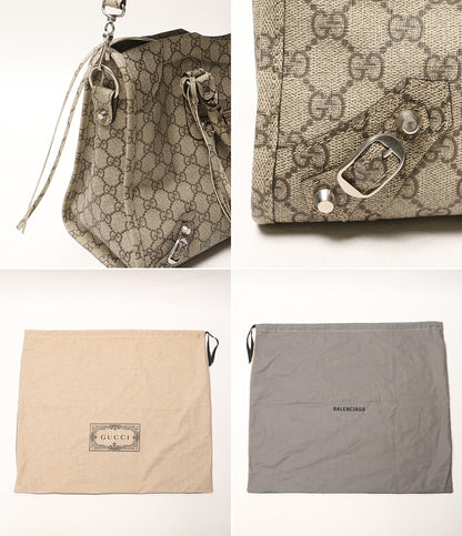 GUCCI×BALENCIAGA バレンシアガ ミディアム ネオ クラシック バッグ シティ GGスプリーム 681695 2WAY レディース グッチ