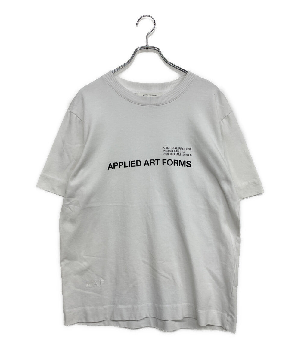 APPLIED ART FORMS アプライド アート フォームズ 半袖Ｔシャツ ホワイト ロゴT メンズ SIZE M