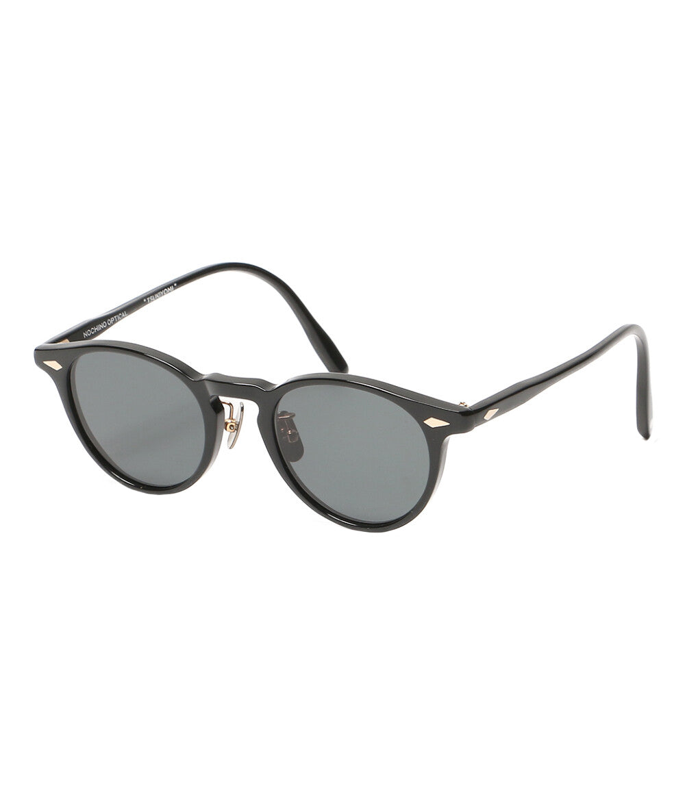 美品 NOCHINO OPTICAL ノチノオプティカル サングラス TSUKIYOMI ブラック ゴールド装飾 レディース