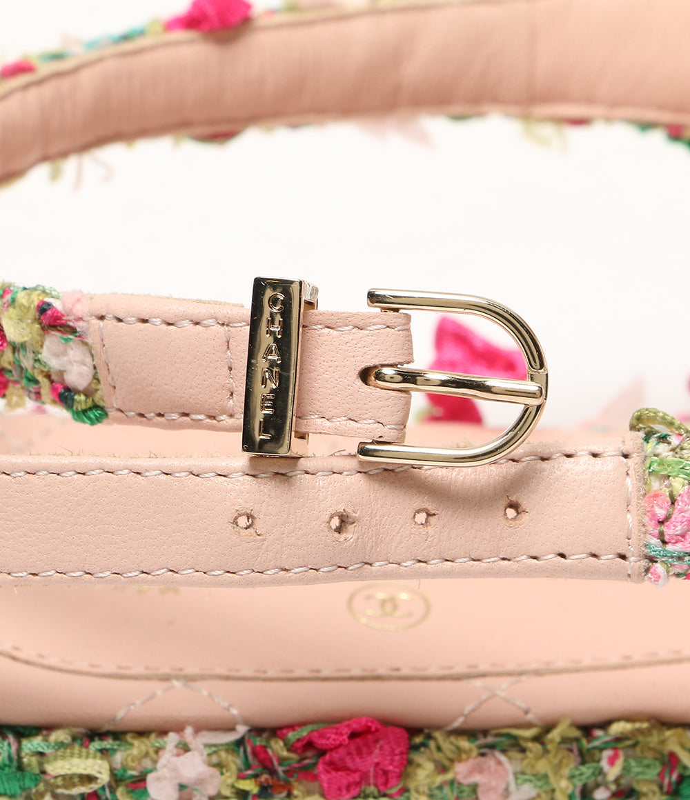 CHANEL ツイードサンダル ココマーク G36881 レディース SIZE 37.5C シャネル