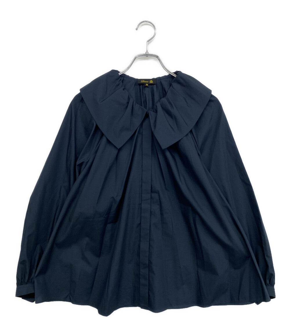 Drawer 長袖シャツ 25年 ラッフルカラー 6521-2-000007 レディース SIZE 36 ドゥロワー