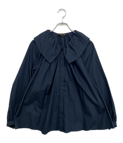 Drawer 長袖シャツ 25年 ラッフルカラー 6521-2-000007 レディース SIZE 36 ドゥロワー