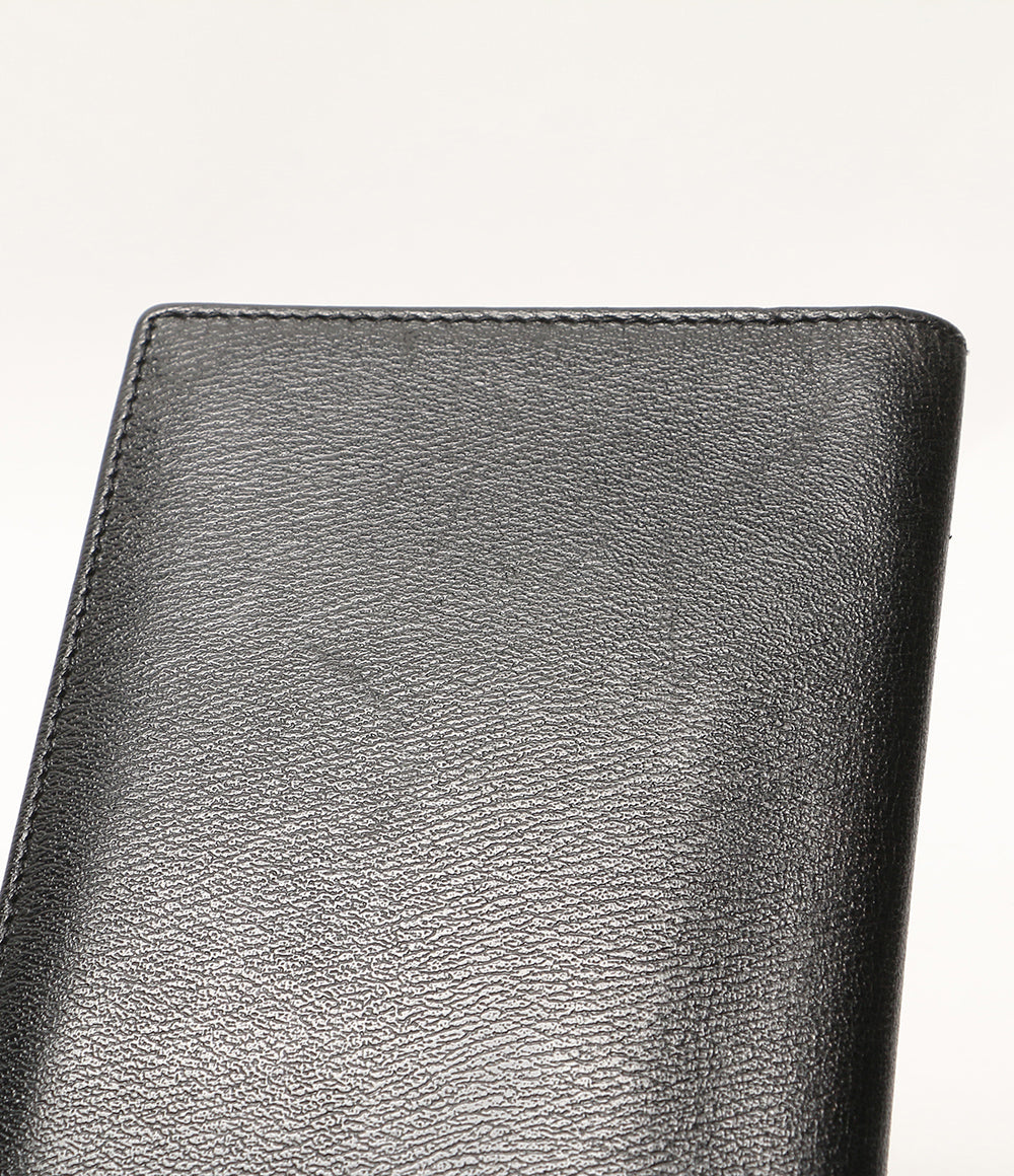 SMYTHSON 二つ折り長財布 ブラック メンズ スマイソン