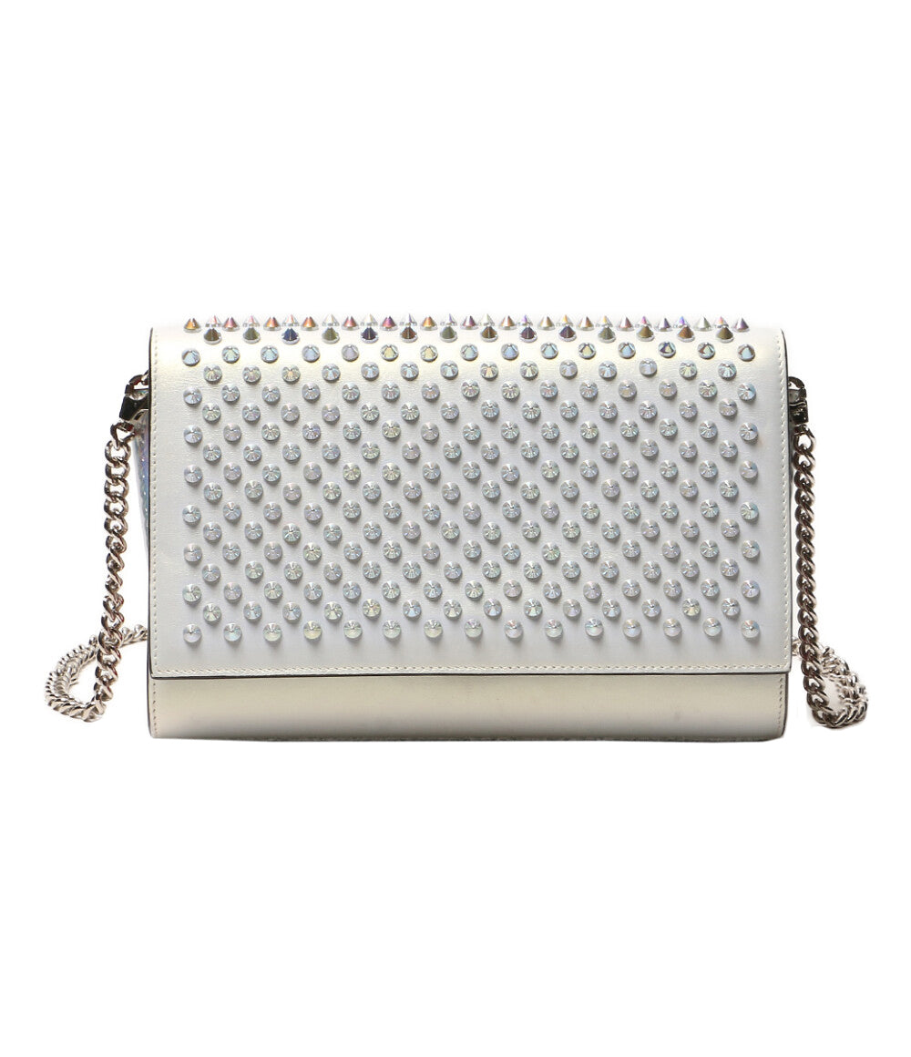 Christian Louboutin ショルダーバッグ PALOMA CLUTCH シルバー レディース クリスチャンルブタン