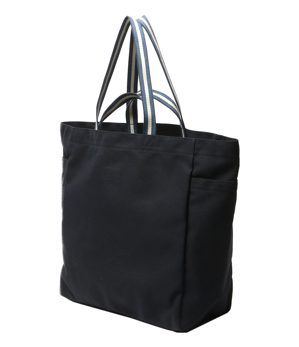 美品 ANYA HINDMARCH トートバッグ CARRY ONロゴトート ネイビー レディース アニヤ・ハインドマーチ
