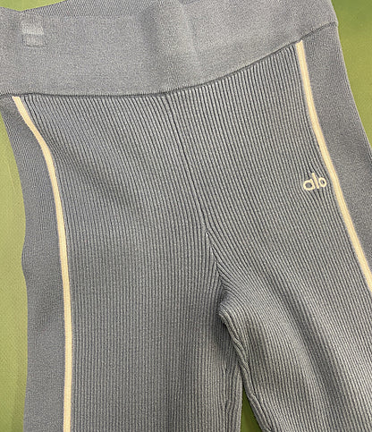 ALO YOGA アロヨガ ニットフレアパンツ リブ レディース SIZE XS