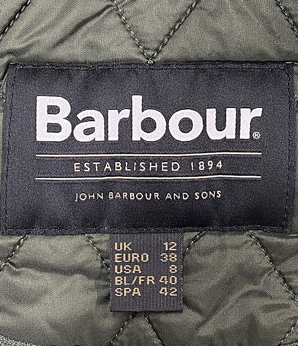 美品 BARBOUR ベスト キルティングベスト オリーブ LLI0003 レディース SIZE 12 バブアー