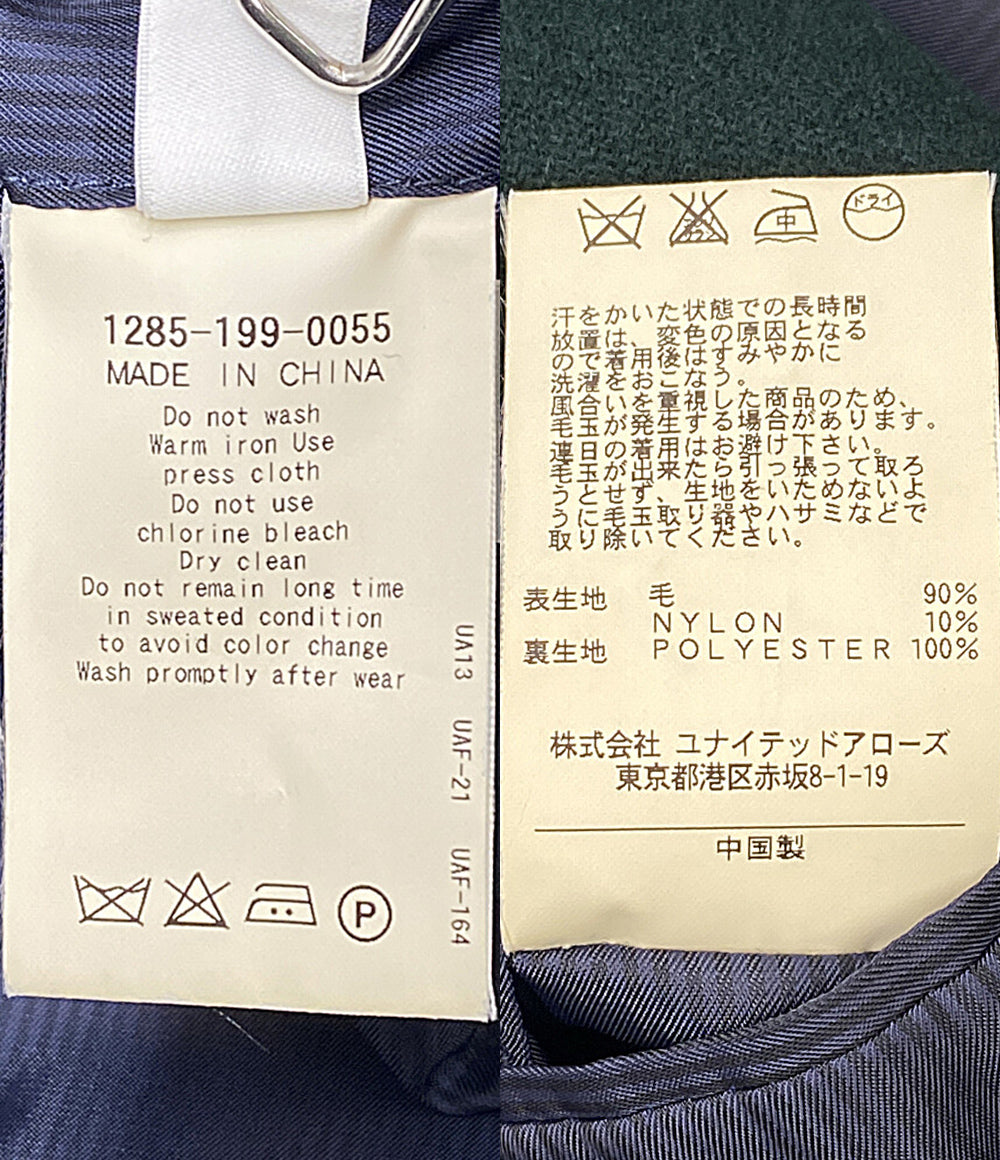 美品 MONKEY TIME テーラードジャケット ウールテーラードジャケット グリーン 1285-199-0055 メンズ SIZE L モンキータイム