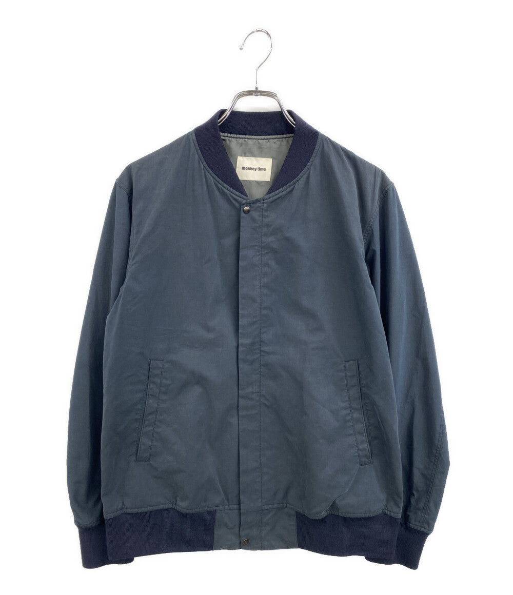 MONKEY TIME ブルゾン ジップアップ ネイビー 1286-174-0534 メンズ SIZE M モンキータイム