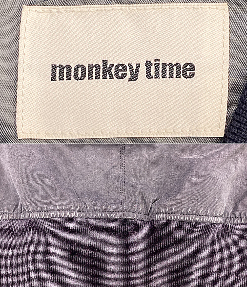 MONKEY TIME ブルゾン ジップアップ ネイビー 1286-174-0534 メンズ SIZE M モンキータイム