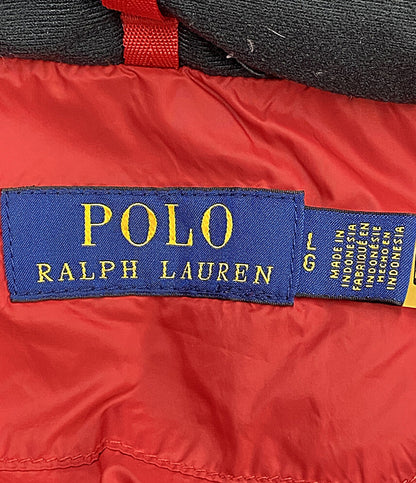 POLO RALPH LAUREN ビッグポニーダウンジャケット 内レッド メンズ SIZE L ポロ・ラルフローレン