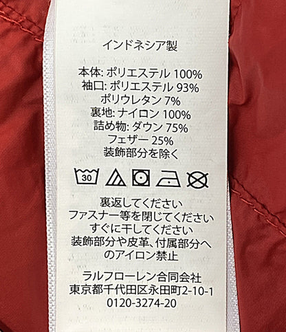 POLO RALPH LAUREN ビッグポニーダウンジャケット 内レッド メンズ SIZE L ポロ・ラルフローレン