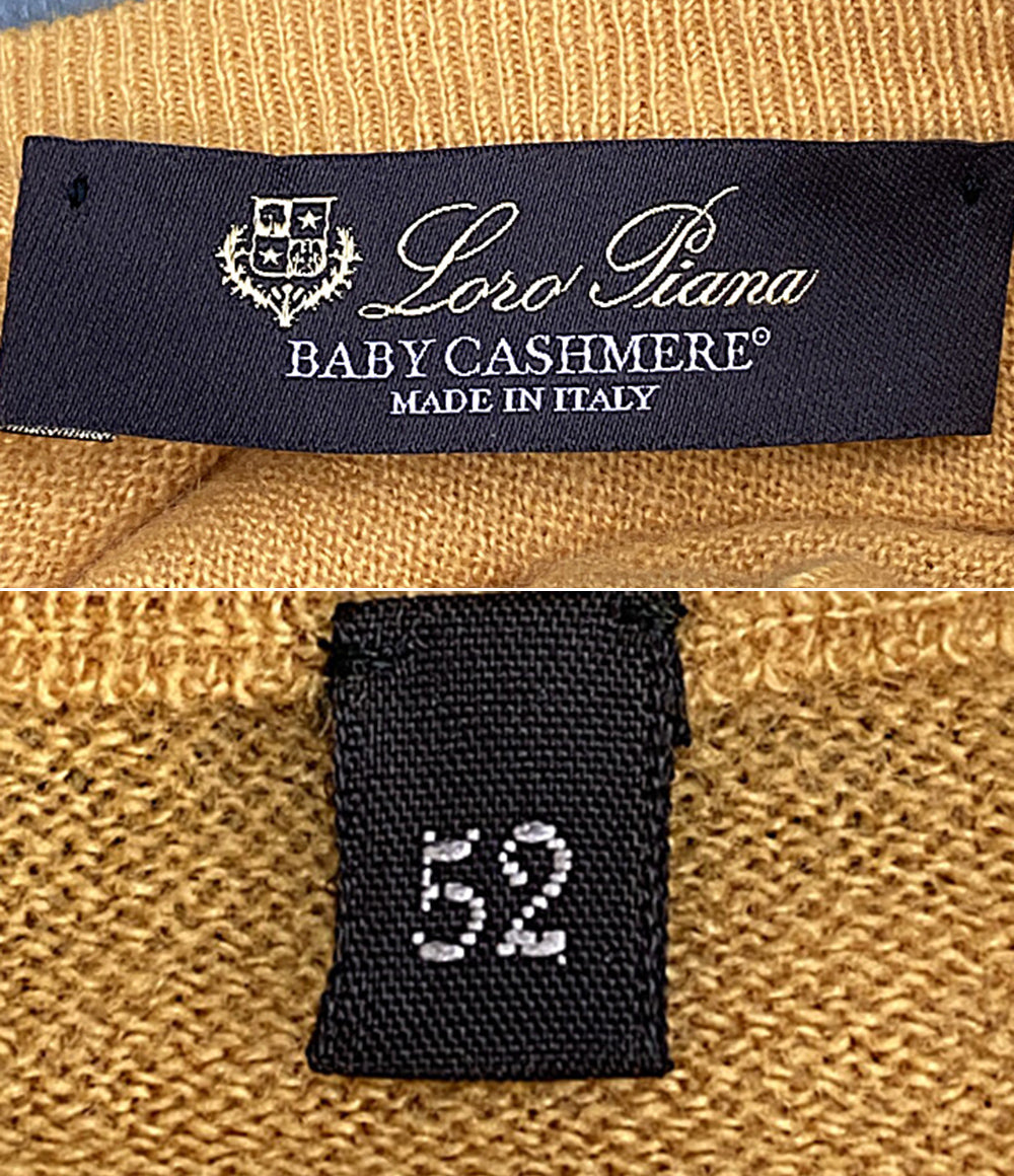 美品 Loro Piana ニット イエロー カシミヤ FAG1185 レディース SIZE 52 ロロピアーナ