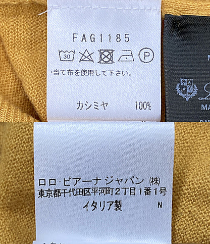 美品 Loro Piana ニット イエロー カシミヤ FAG1185 レディース SIZE 52 ロロピアーナ
