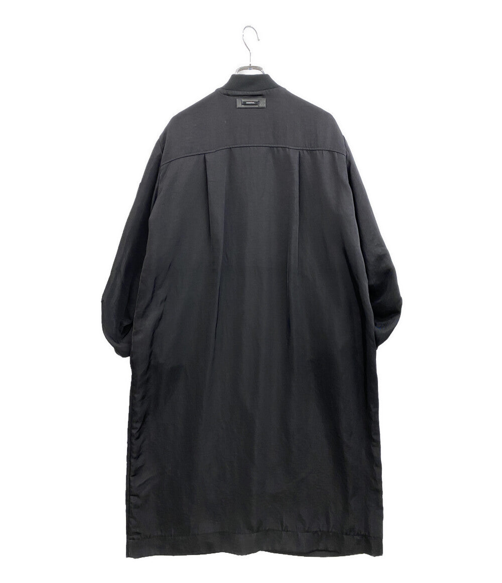 美品 ESSENTIAL ブルゾン ブラック ロング 2505-350-243B レディース SIZE 36 エッセンシャル
