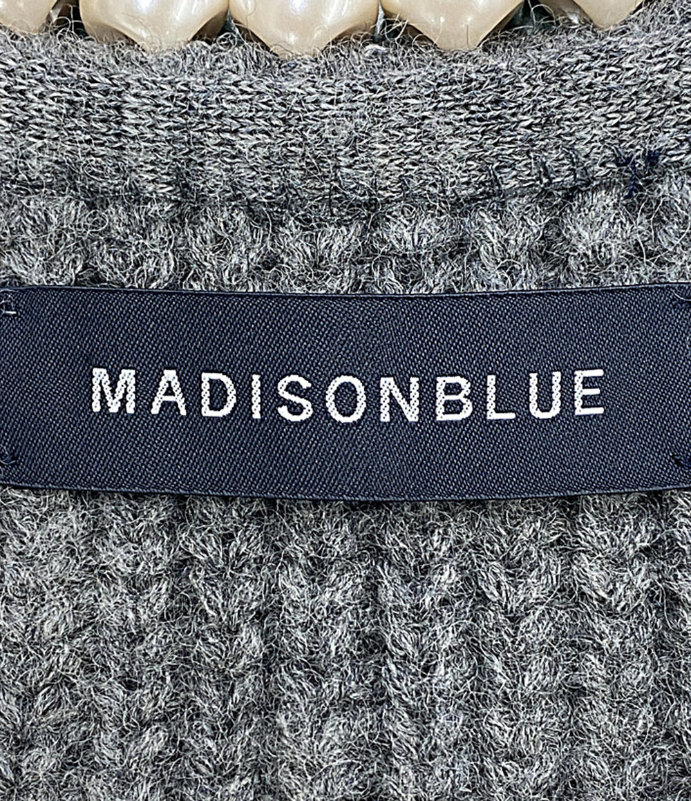 美品 MADISONBLUE ニットジャケット MB224-8012 レディース SIZE S マディソンブルー