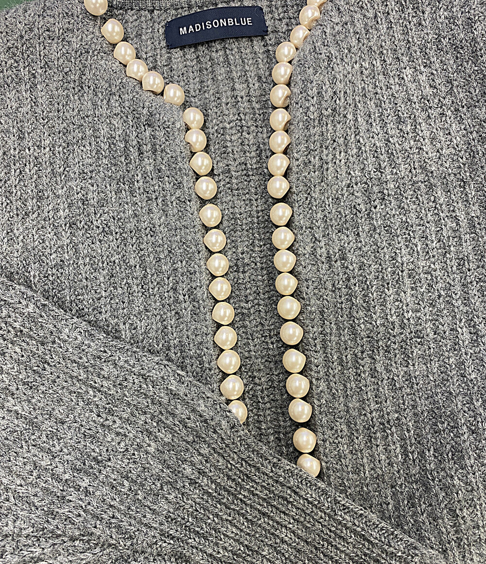 美品 MADISONBLUE ニットジャケット MB224-8012 レディース SIZE S マディソンブルー