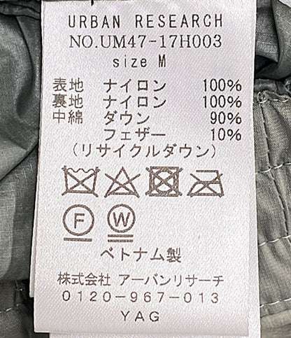 美品 NANGA ダウンジャケット シャドウリップダウン グレー UM47-17H003 メンズ SIZE M ナンガ