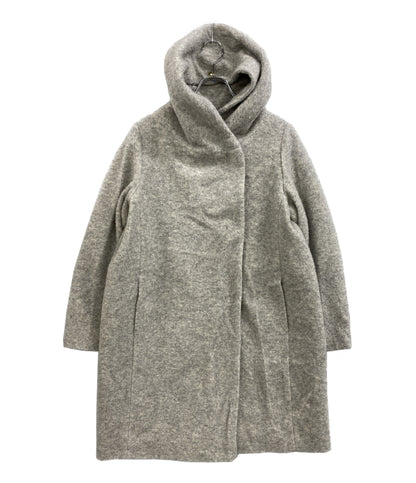 美品 AMACA コート トンプキンパイル グレー V5B08-649-06 レディース SIZE 38 アマカ