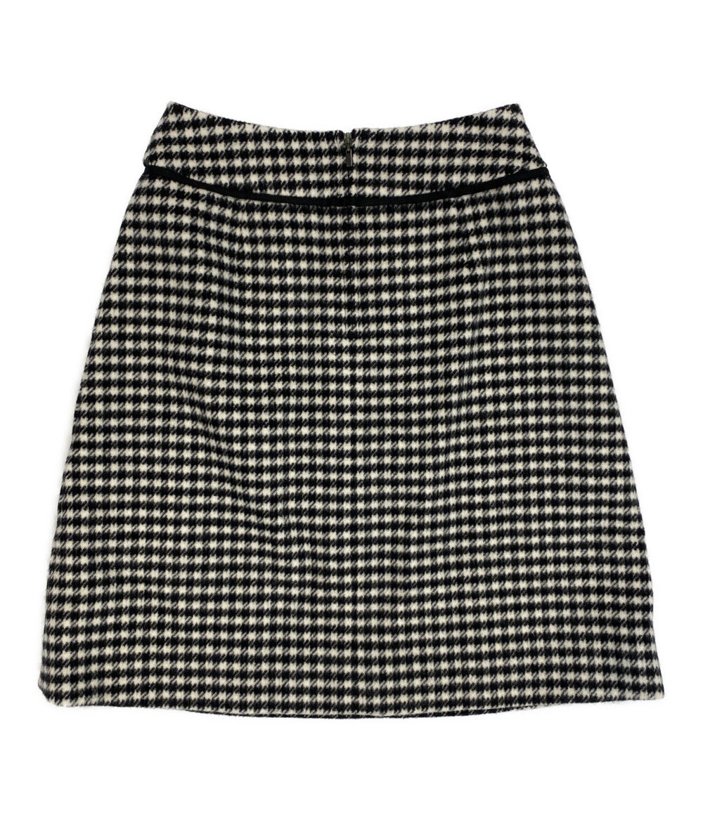 美品 foxey スカート 千鳥格子 ウール 43649 レディース SIZE 38 フォクシー