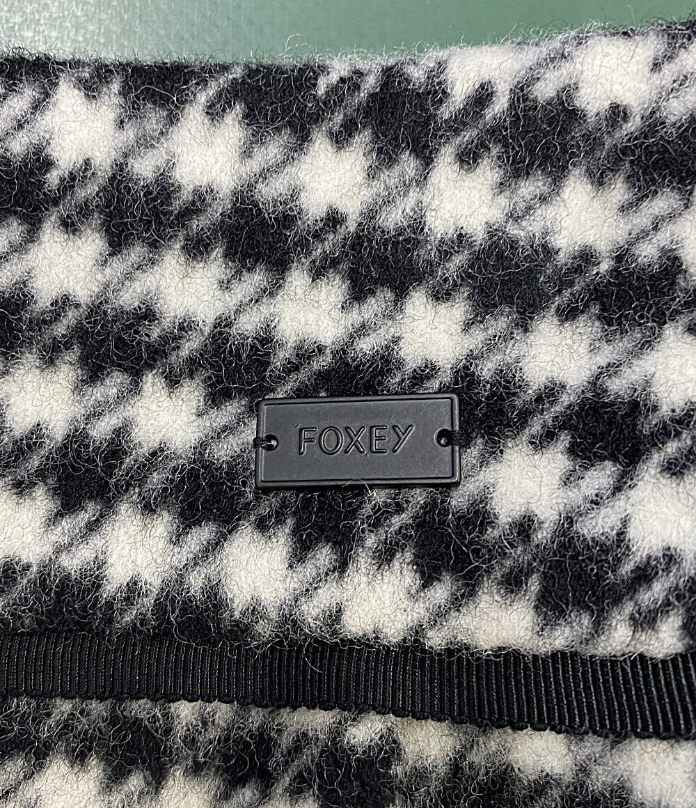 美品 foxey スカート 千鳥格子 ウール 43649 レディース SIZE 38 フォクシー