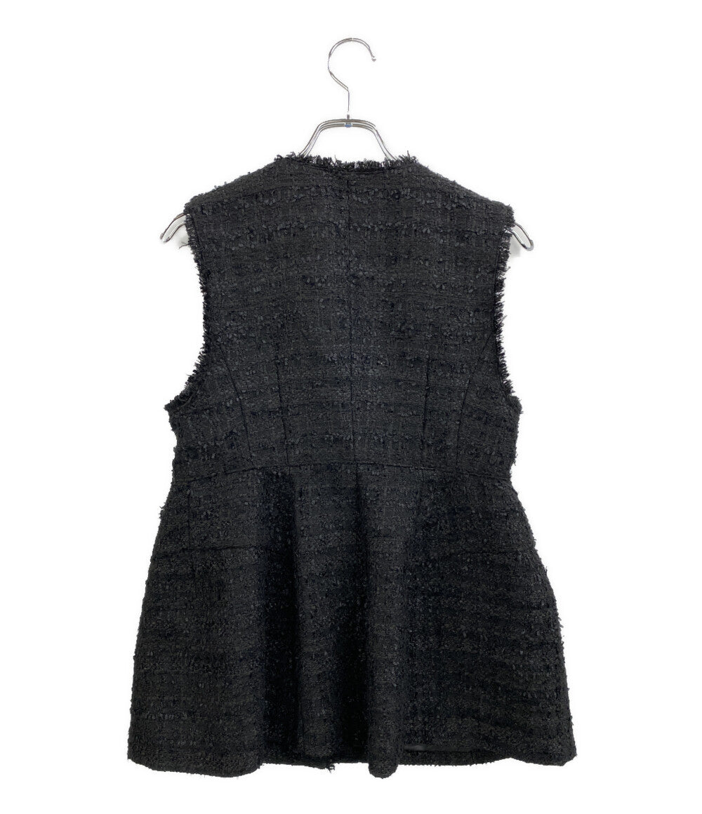 美品 Arpege story アルページュストーリー ベスト ツイードペプラムジレ 23SS 13144280 レディース SIZE 1