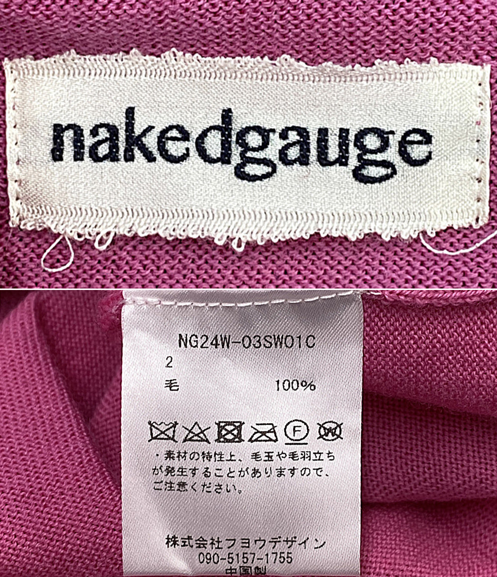 美品 nakedgauge ネイキッドゲージ ポロシャツ NGS24W-03SW01C メンズ SIZE 2