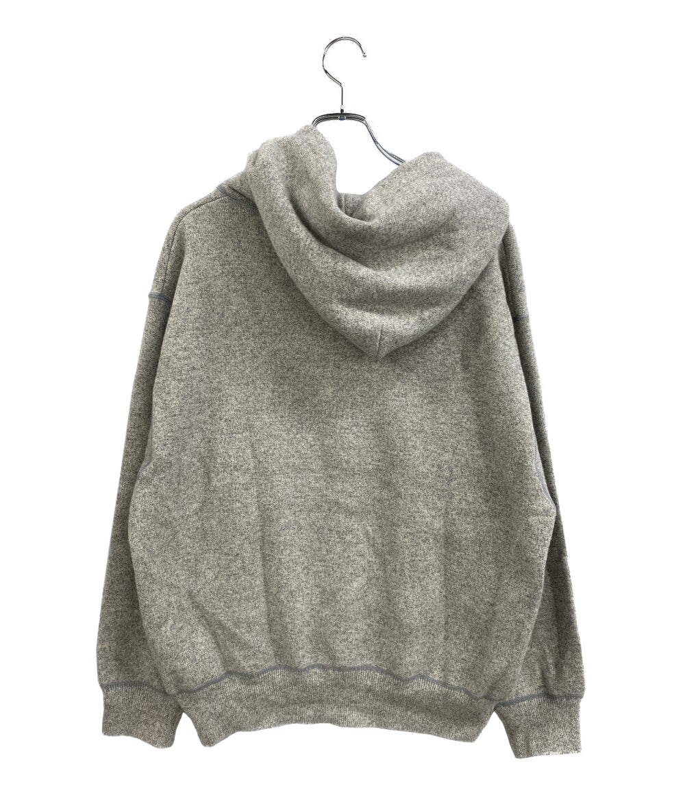 美品 gim ジム パーカー ニット グレー カシミア100 24502609 メンズ SIZE M