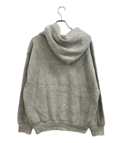 美品 gim ジム パーカー ニット グレー カシミア100 24502609 メンズ SIZE M
