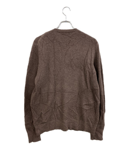 LARDINI ニット アルパカ混 クルーネック ブラウン メンズ SIZE M ラルディーニ