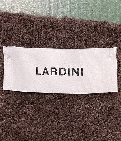 LARDINI ニット アルパカ混 クルーネック ブラウン メンズ SIZE M ラルディーニ