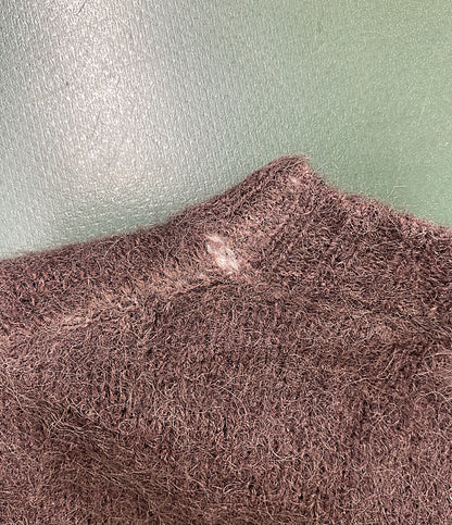 LARDINI ニット アルパカ混 クルーネック ブラウン メンズ SIZE M ラルディーニ