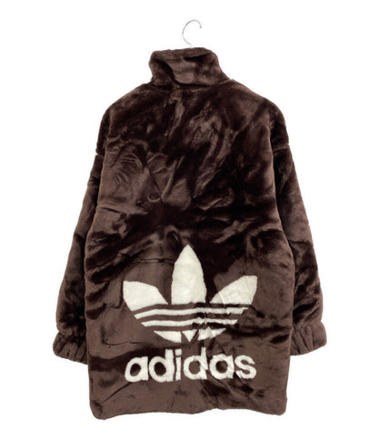 adidas コート フェイクファー ニュートラルコート タグ付 レディース SIZE L アディダス