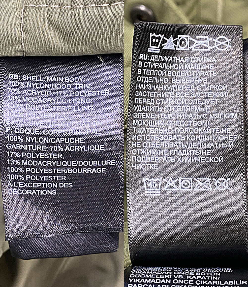 THE NORTH FACE ジャケット モスグリーン系 フードファー装飾 メンズ SIZE L ザ・ノース・フェイス